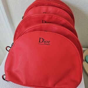 Dior Beaute Cosmetic Bag Lot Of 6